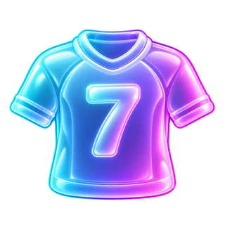Sports jersey with a number