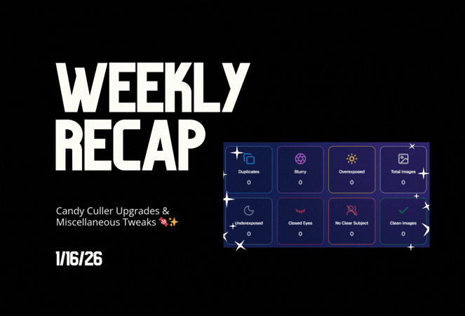 Weekly Recap: Candy Culler Upgrades & Miscellaneous Tweaks 🍬✨