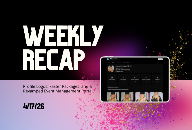 Weekly Recap: Profile Logos, Faster Packages, and a Revamped Event Management Portal