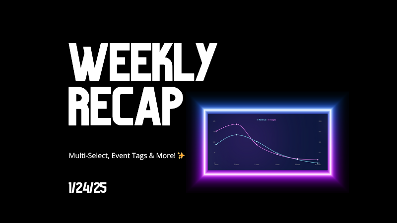 Weekly Recap: Multi-Select, Event Tags & More! ✨