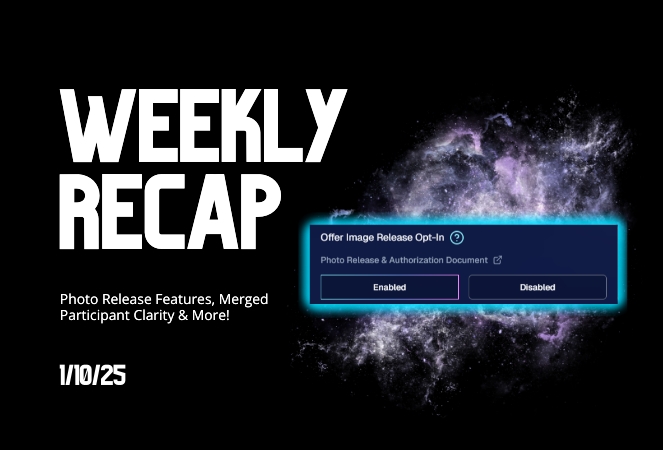 Weekly Recap: Photo Release Features, Merged Participant Clarity & More!