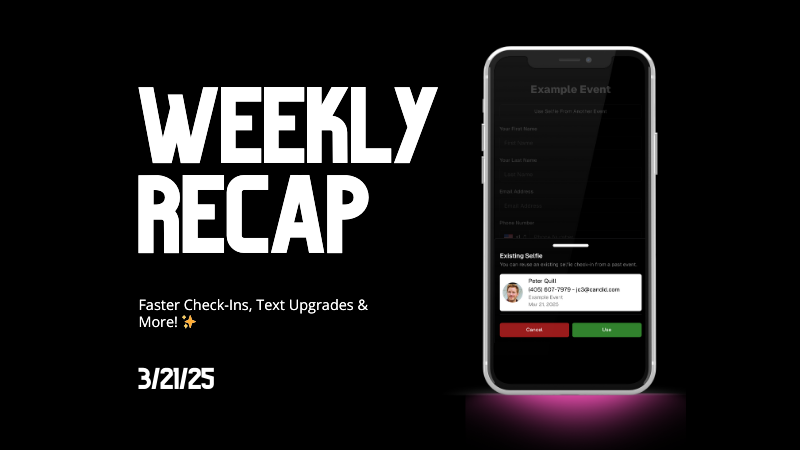 Weekly Recap: Faster Check-Ins, Text Upgrades & More! ✨