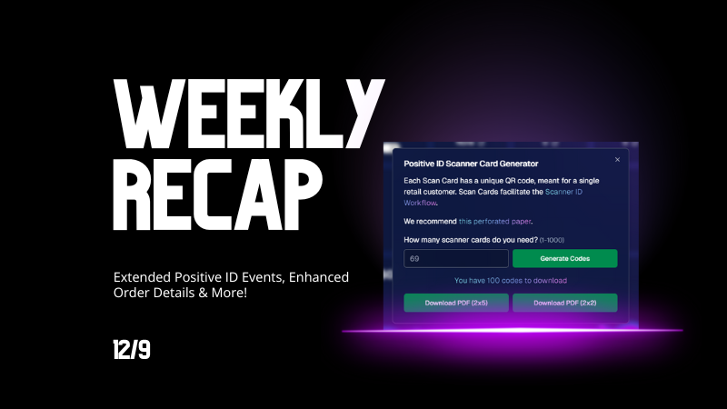 Candy's Weekly Recap: Extended Positive ID Events, Enhanced Order Details & More!📸🎉