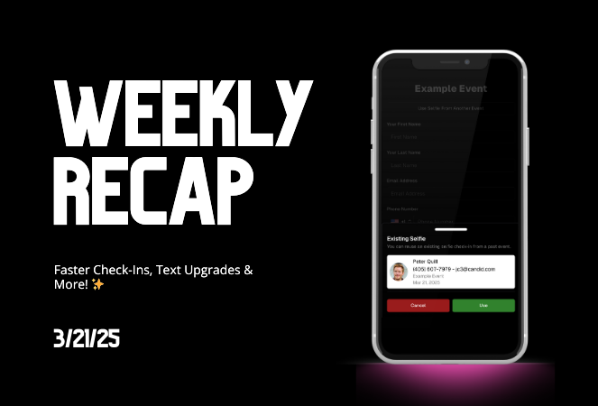 Weekly Recap: Faster Check-Ins, Text Upgrades & More! ✨